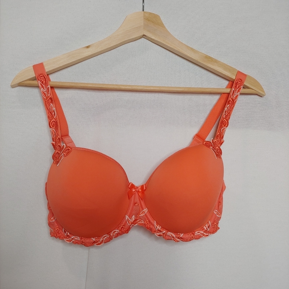 Simone Perele Andora 3D Spacer‎ Foam Underwire Demi Bra Orange 131343 32C